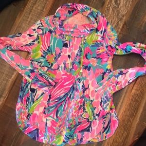 Lily Pulitzer XXS cowl neck hoodie